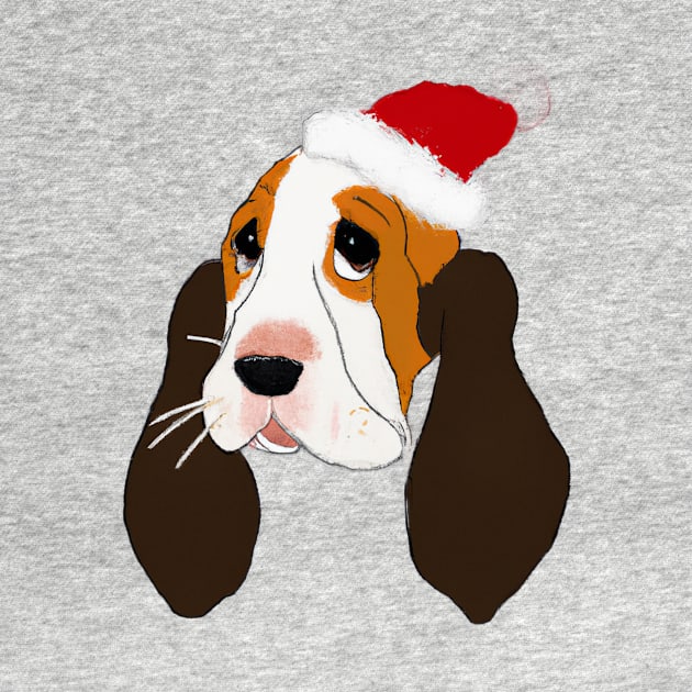 Cute Basset Hound Drawing by Play Zoo